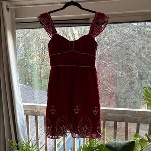 Nanette Laporte Elegant Red Sleeveless Dress